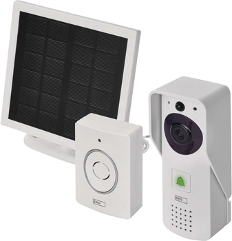 Бездротовий Smart відеодзвінок Emos H4030 на акумуляторі з Wi-Fi та сонячною панеллю