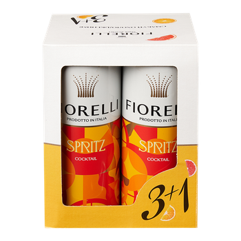 Мультипак напій на основі вина Fiorelli Spritz 0.25 л х 4 шт (0791163785582)