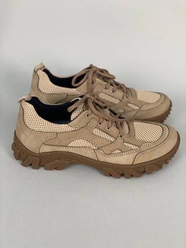 Мужские кроссовки из нубука (8414-4) 41 VZUTIK Песочный (2000002258711)