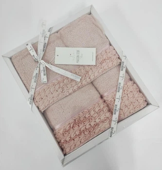 Полотенца Maison D'or 3шт Rosa Розовый