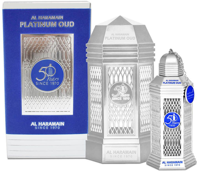 Woda perfumowana unisex Al Haramain Platinum Oud 50 Years EDP U 100 ml (6291106812411)