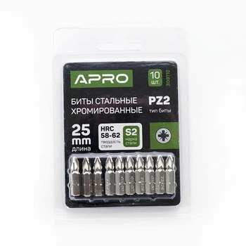Біта APRO РZ2 х 25мм хром (APRO) (упаковка 10шт)