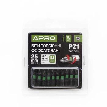 Біта APRO ударна торсіонна РZ1 х 25мм (APRO) (упаковка 10шт)
