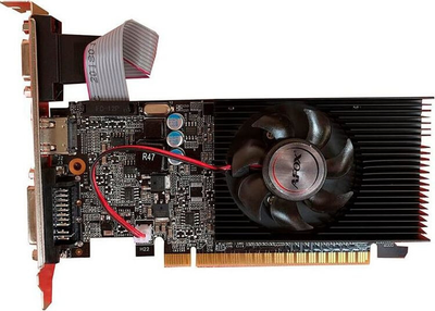 Видеокарта AFOX PCI-Ex GeForce GT610 1GB GDDR3 (64bit) (954/1333) (DVI, VGA, HDMI) (AF610-2048D3L7-V8)