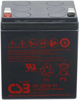 Аккумуляторная батарея CSB 12V 6.5Ah (HR1227WF2)