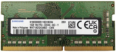 Оперативная память Samsung DDR4-3200 16384 MB PC4-25600 (M471A2G43AB2-CWE)