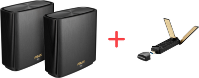 Маршрутизатор Asus ZenWiFi XT9 2PK Black
