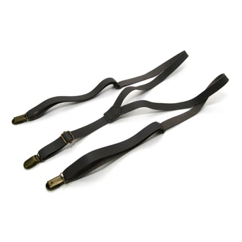 Эко кожаные подтяжки узкие Gofin 185х1,5 см (od00061644)