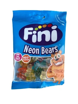 Фруктовый жевательный мармелад Fini Neon Bears Неоновые медвежата 90 г