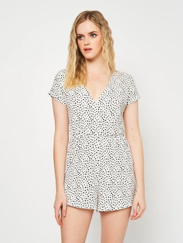 Комбінезон жіночий Stradivarius 6369/820/004 M Білий з чорним (SZ06369820004037)