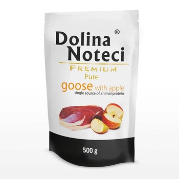 Гипоаллергенный влажный корм для собак с мясом гуся и яблоком Dolina Noteci Premium Pure 500 г