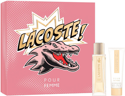 Zestaw damski Lacoste pour Femme Eau de Parfum Woda perfumowana damska 50 ml + Balsam do ciała 50 ml (3616303452735)