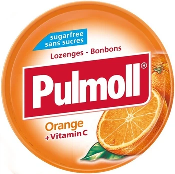 Льодяники Pulmoll Orange + vit C апельсин без цукру, 45 г