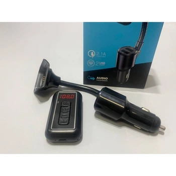 ФМ трансмітер Модулятор FM на гнучкій ніжці 5в1 Y4 12-24v Bluetooth (Y4)