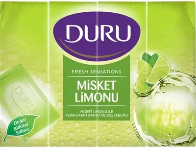 Туалетне мило для душу Duru Фреш Сенсейшнс Лайм 4 х 150 г (8690506498887)