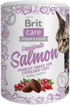 Przysmak dla kotów Brit Care Cat Snack Superfruits Salmon 100 g (8595602521449)