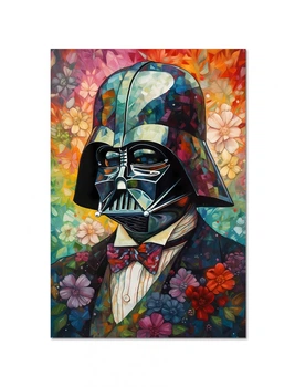 Постер плакат FNBK Дарт Вейдер в цветах (Star Wars, Звездные войны) 50x70 см