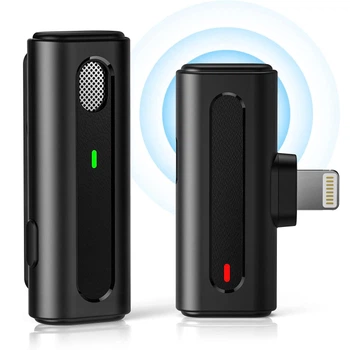 Беспроводной петличный микрофон Savetek P30, беспроводная петличка для iPhone и iPad, Lightning, 2.4 ГГц, до 15м (0261)