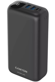 УМБ Canyon Powerbank 30000 mAh PB-301 Black (CNE-CPB301B)