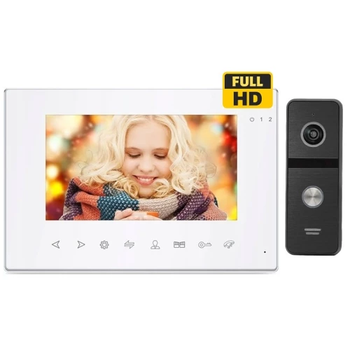 Комплект домофона CoVi Security Onyx FHD White + Iron FHD Black