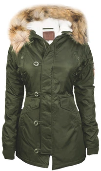 Парка Miss Top Gun Fitted Nylon N-3B Parka XL Olive TGJ1574OXL