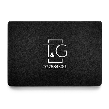 Накопичувач SSD T&G Sata 2.5 480GB, внутренний, SATAIII, 2.5", 3D TLC, контроллер Silicon Motio 500 512 (TG25S480G)