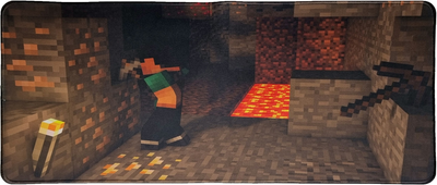 Игровая поверхность Minecraft Cave Lava 300*600 3мм