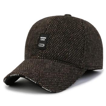 Зимняя мужская кепка Narason 8584 57-60 цвет коричневый
