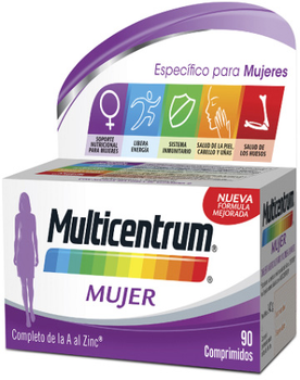 Мультивітаміни для жінок Multicentrum Woman 90 таблеток (8470001731906)