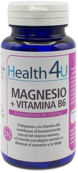 Witaminy H4u Magnez Witamina B6 60 tabletek 1200 Mg (8436556086311)