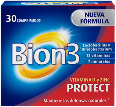 Вітаміни Merck Bion3 Protect Vitamina D Zinc 30 таблеток (8470001964335)