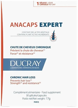 Добавка харчова Anacaps Expert Reaccional Hair Loss Supplement 30 Units (3282770389029)