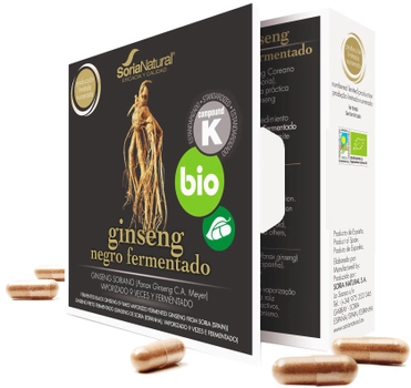 Suplement diety Soria Black Ginseng Bio 24 kapsułek (8422947061340)