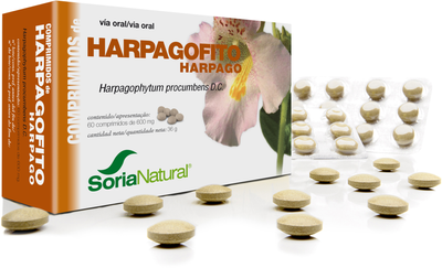 Харчова добавка Soria Harpagofito 600 мг 60 таблеток (8422947094249)
