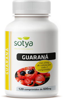 Харчова добавка Sotya Super guarana 600 мг 120 таблеток (8427483000532)