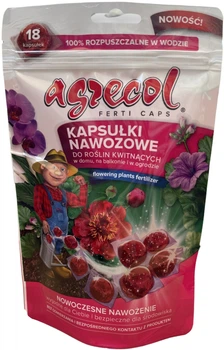 Удобрение Agrecol для цветущих растений 18 капсул (5902341001379)
