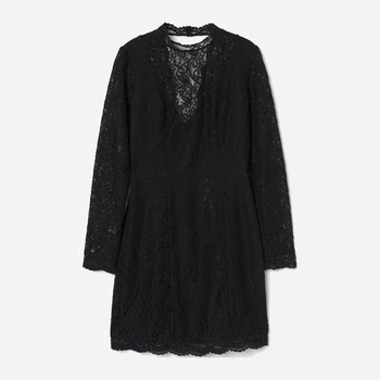 Платье вечернее короткое осеннее женское H&M 0916418 32 Черное (7000000000851)