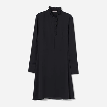 Сукня міді осіння жіноча H&M 0945369 XS Чорна (7000000000978)