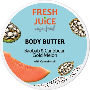 Крем-олія для тіла Fresh Juice Superfood Baobab & Caribbean Gold Melon 225 мл (4823015942327)