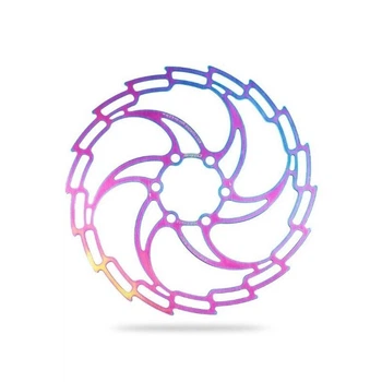 Велосипедный ротор LitePro Alligator Rainbow 180 мм 6 болтов (LT