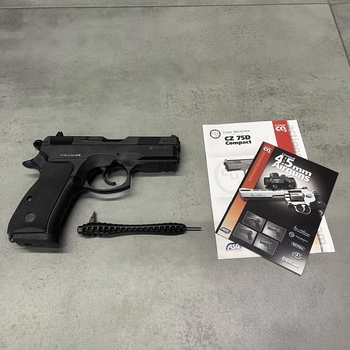 Пистолет пневматический ASG CZ 75D Compact кал. 4.5 мм (шарики BB)