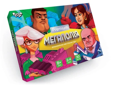 Настольная игра "Мегаполия Premium" Danko Toys на украинском языке