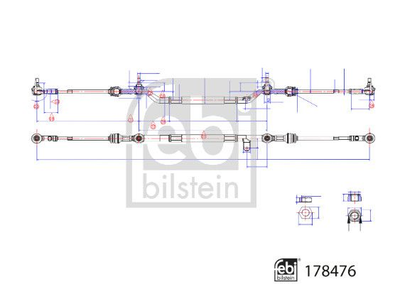 Поперечная рулевая тяга FEBI BILSTEIN 178476FE