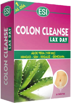 Харчова добавка Esi Aloe Vera Colon Cleanse LaxDay 30 таблеток (8008843001361)