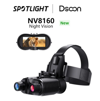 Прибор ночного видения с креплением на голову Dsoon NV8160 бинокуляр кронштейн FMA L4G24 на шлем каску с ик подсветкой встроенный 2.7" HD TFT экран (Kali)