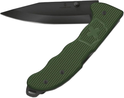 Нож Victorinox Evoke BS Alox 136 мм 4 функции в подарочной коробке Рифленный зеленый (0.9425.DS24)