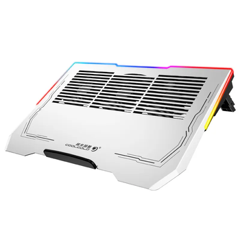 Підставка для ноутбука з охолодженням VHG K42 з RGB-підсвічуванням Laptop Cooling Pad, Silver