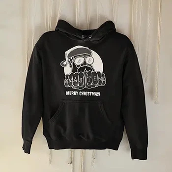 Худі унісекс Style Print ПОГАНИЙ САНТА розмір L чорний