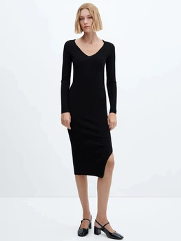 Сукня в'язана міді осіння жіноча Mango Goleta 57025795-99 S (8445922785376)