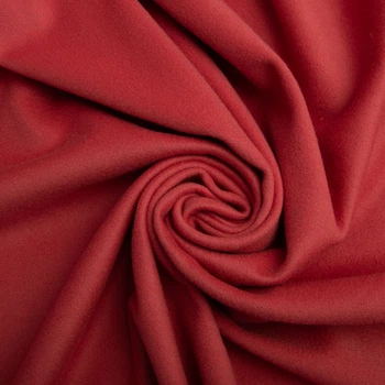 Ткань пальтовая Loro Piana т/корал красная для пальто костюмов кашемир